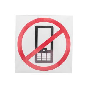 Наклейка запрещающий знак «Использование мобильных телефонов запрещено» 150х150 мм REXANT 